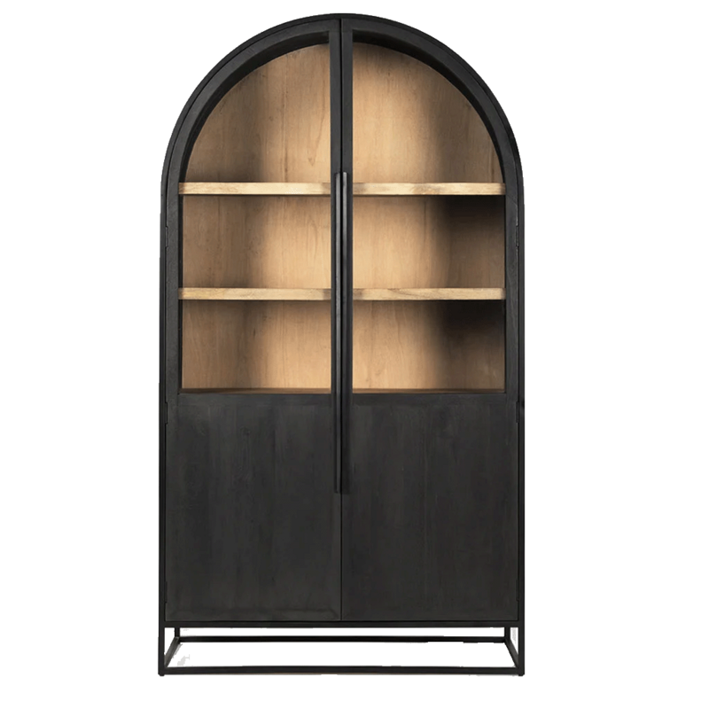 MAGDELLAN ARCHED CABINET BLACK