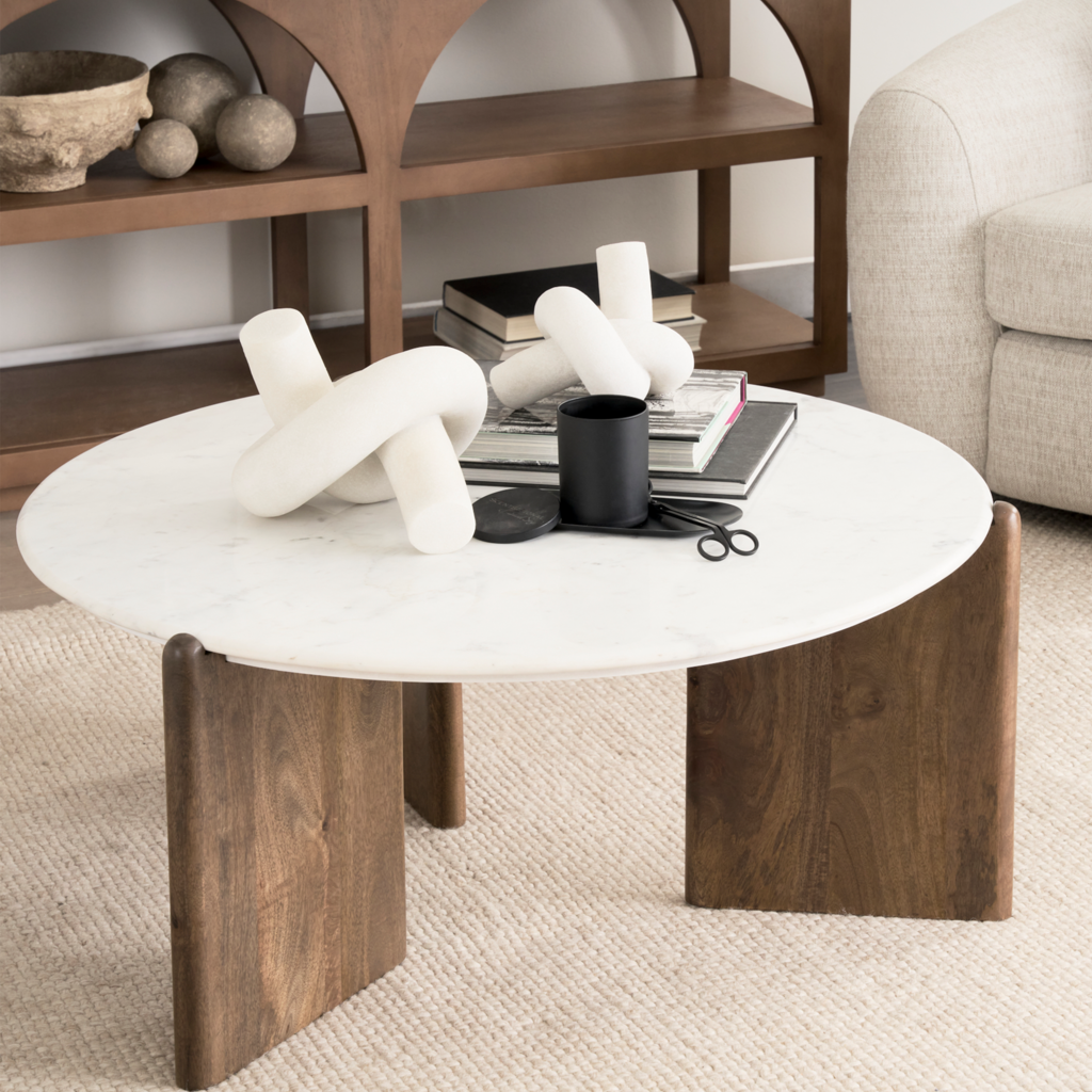 BARDIA COFFEE TABLE ROUND MARBLE