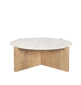 WILLIAM COFFEE TABLE ROUND NATURAL 48"