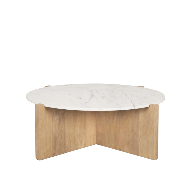 WILLIAM COFFEE TABLE ROUND NATURAL 48"