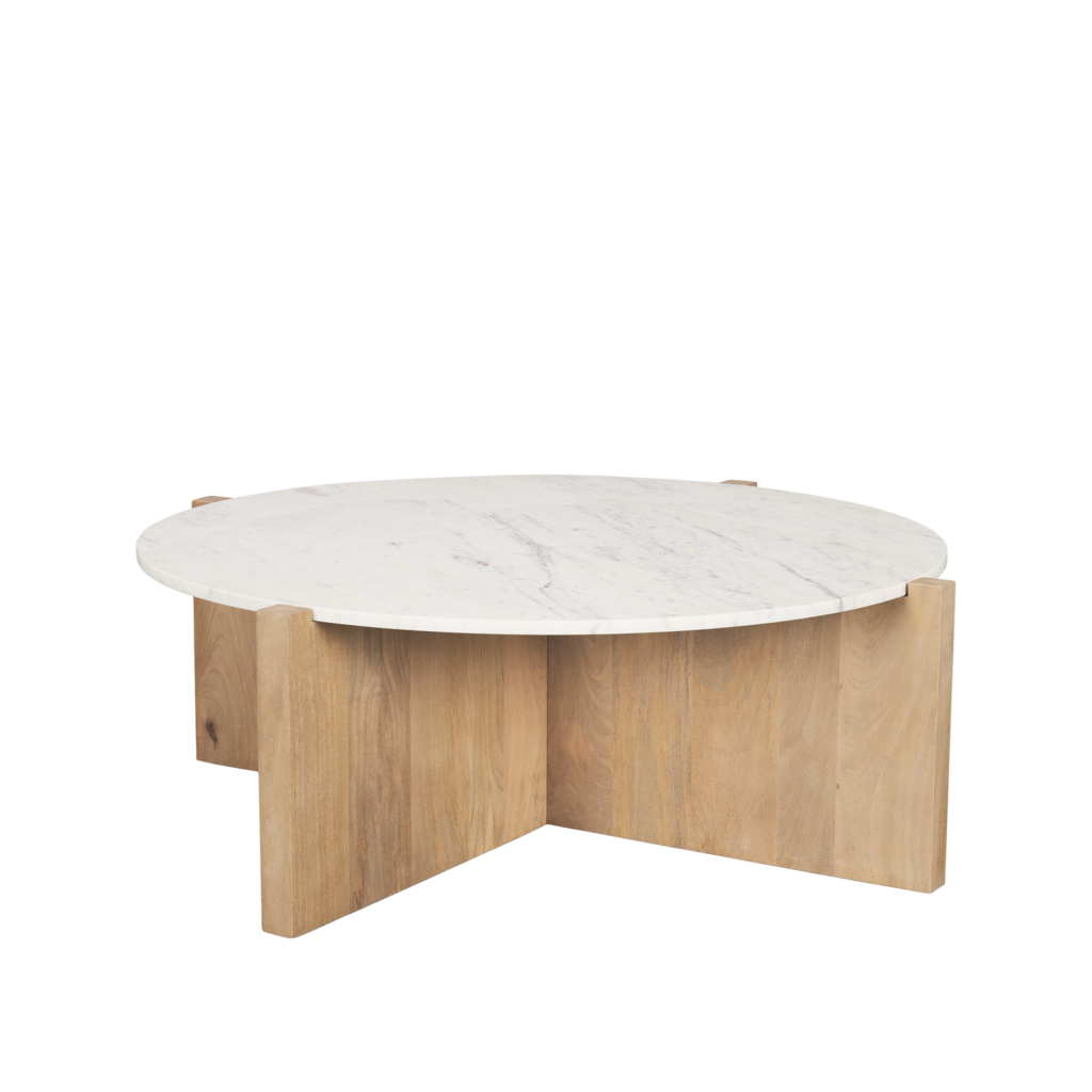 WILLIAM COFFEE TABLE ROUND NATURAL 48"