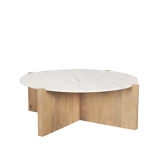 WILLIAM COFFEE TABLE ROUND NATURAL 48"