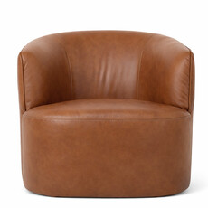 GOLFO SWIVEL CHAIR LEATHER BROWN