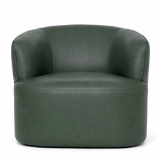 GOLFO SWIVEL CHAIR LEATHER GREEN