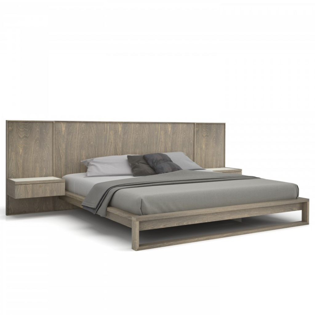 WELLINGTON BIRCH BED EXTENDED w/ NIGHTSTANDS By HUPPE