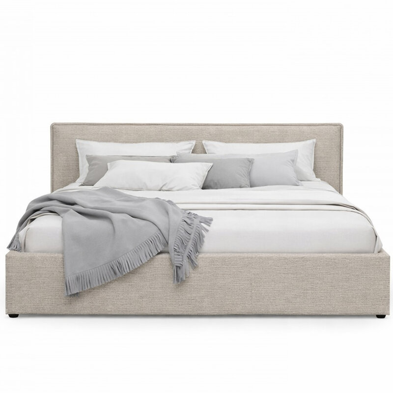 ARIES BED GREY SAND Storage Optional
