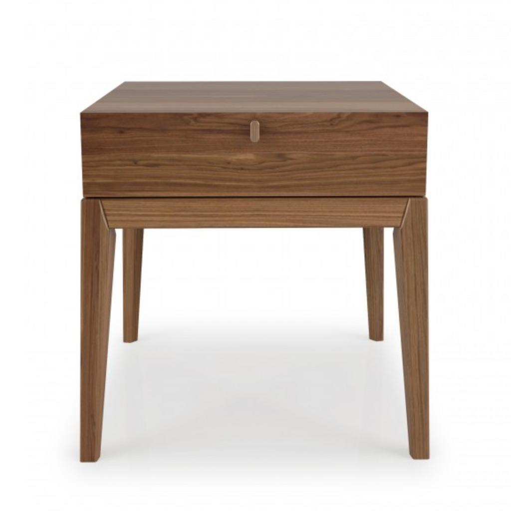 MOMENT 1 DRAWER NIGHTSTAND WALNUT By Huppe