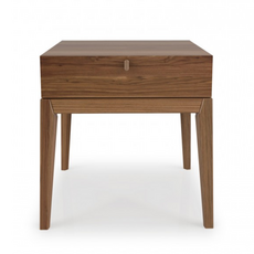 MOMENT 1 DRAWER NIGHTSTAND WALNUT By Huppe