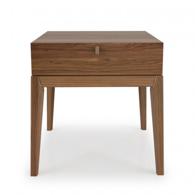 MOMENT 1 DRAWER NIGHTSTAND WALNUT By Huppe