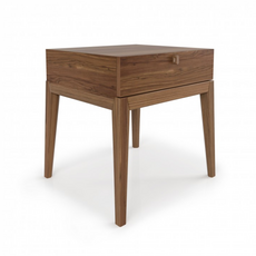 MOMENT 1 DRAWER NIGHTSTAND WALNUT By Huppe