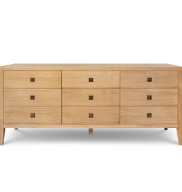 HEMSWORTH 9 DRAWER DRESSER NATURAL OAK