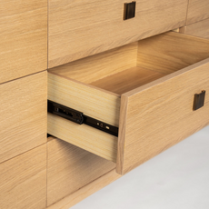 HEMSWORTH 9 DRAWER DRESSER NATURAL OAK