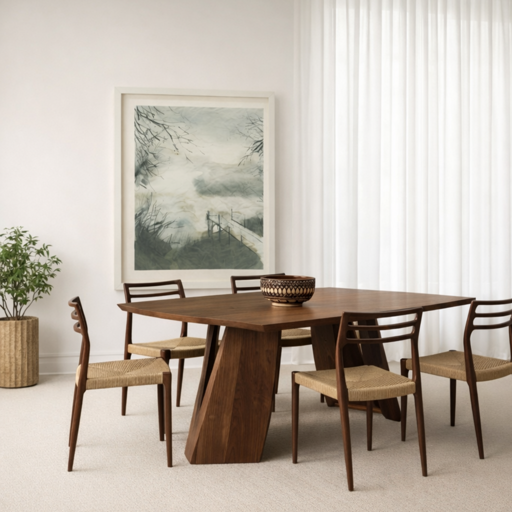 MONACO DINING TABLE WALNUT