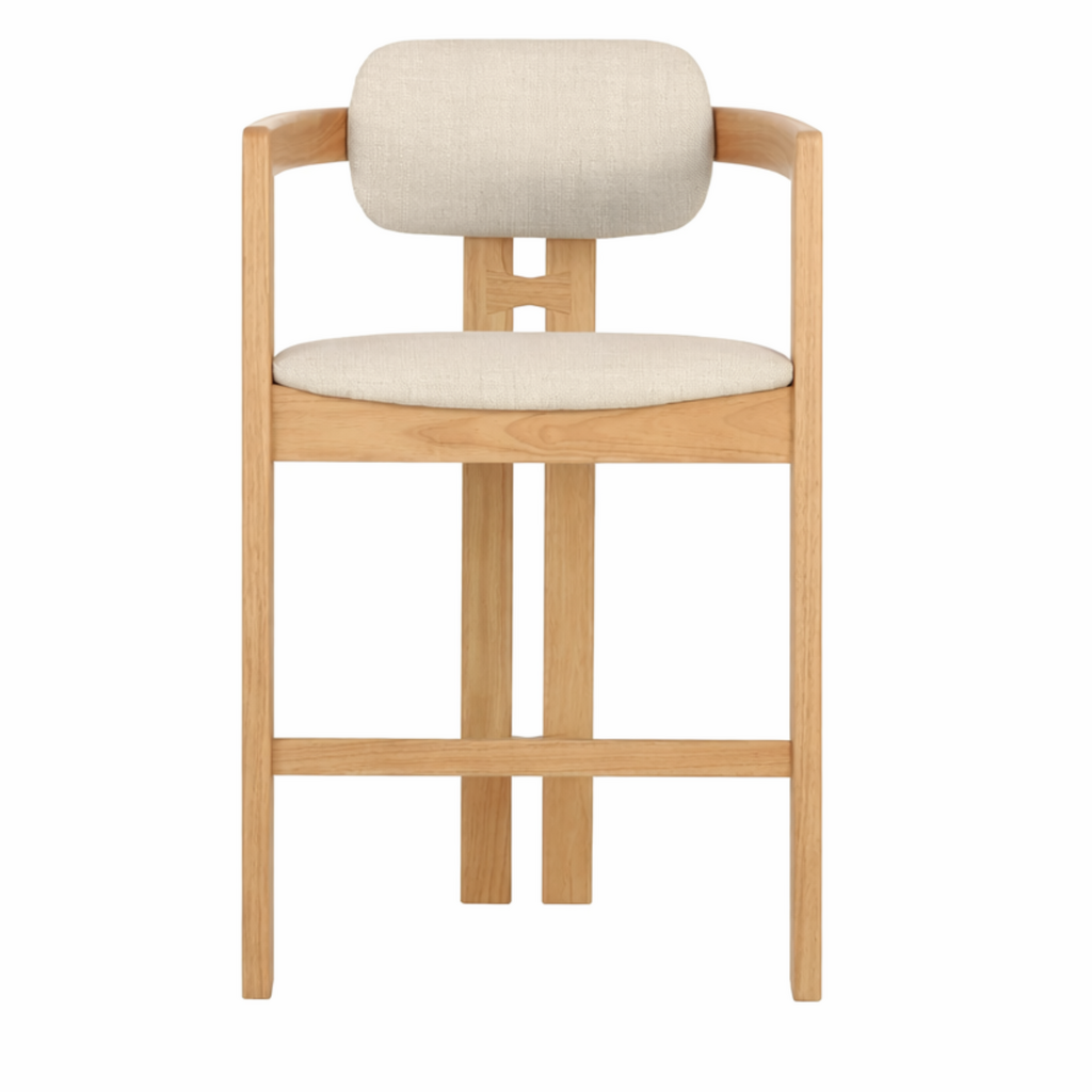 LH IMPORTS MANI COUNTER STOOL - BEIGE TWEED