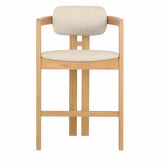 LH IMPORTS MANI COUNTER STOOL - BEIGE TWEED