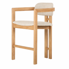 LH IMPORTS MANI COUNTER STOOL - BEIGE TWEED