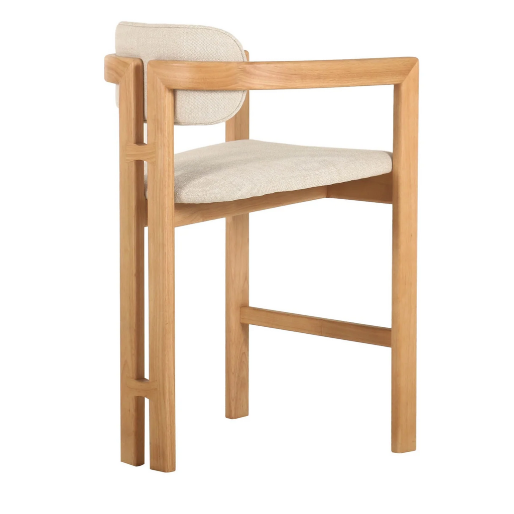 LH IMPORTS MANI COUNTER STOOL - BEIGE TWEED