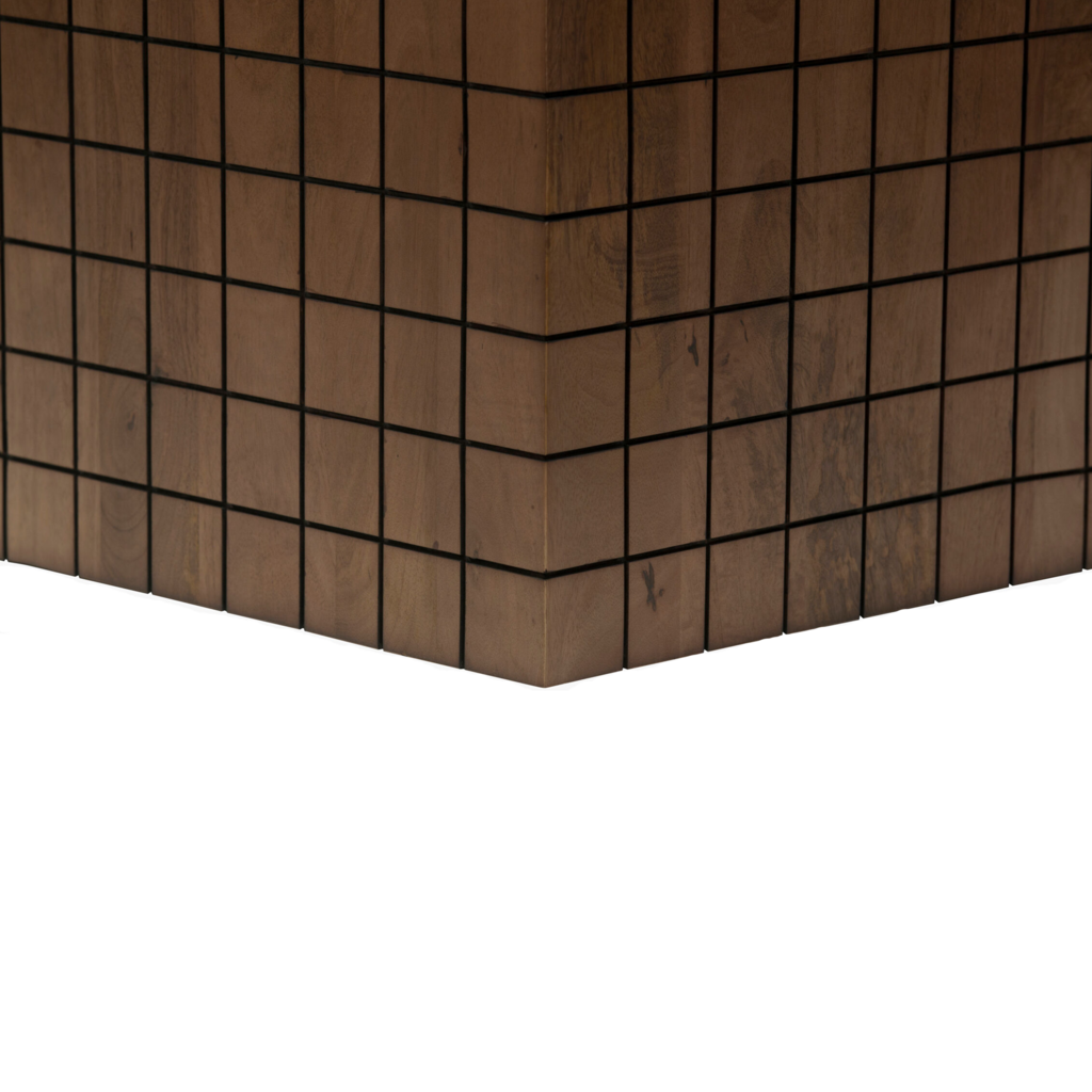 HOLLIS SIDE TABLE DARK BROWN