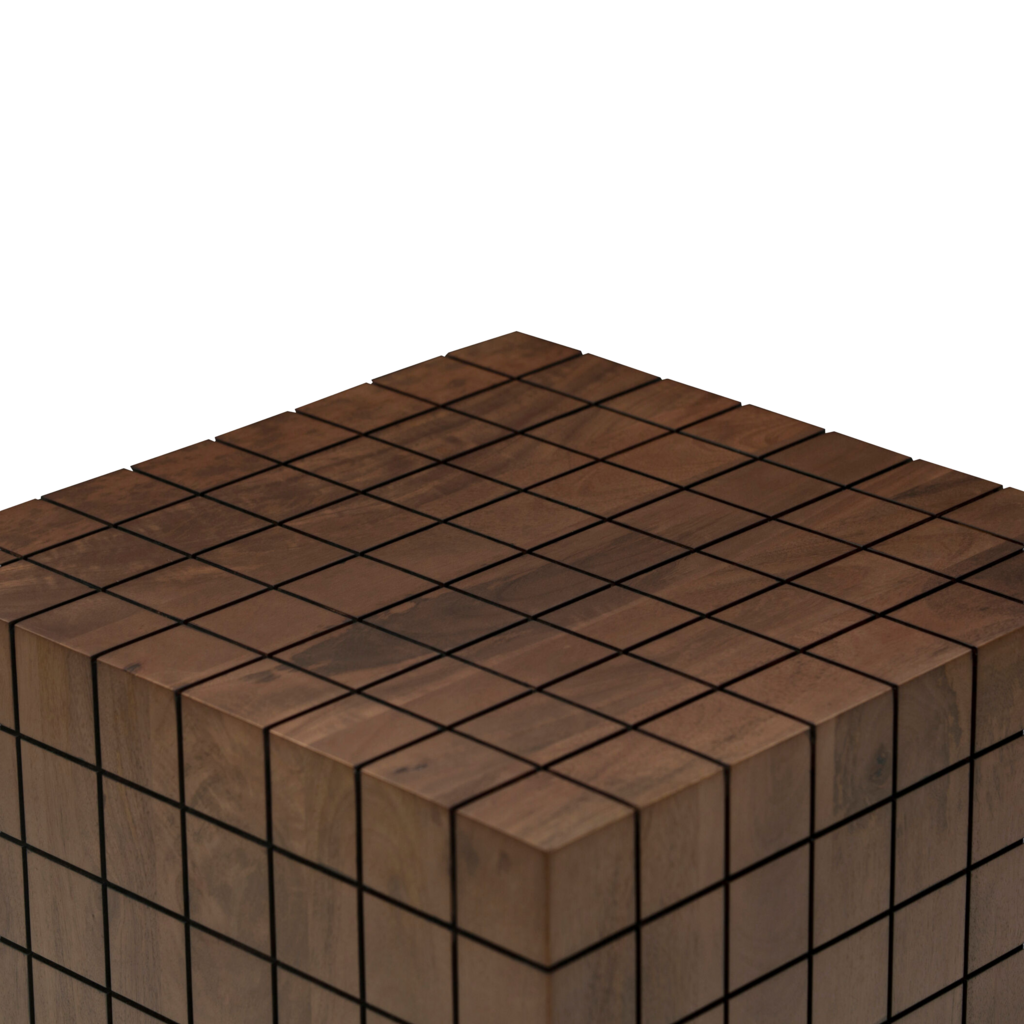 HOLLIS SIDE TABLE DARK BROWN