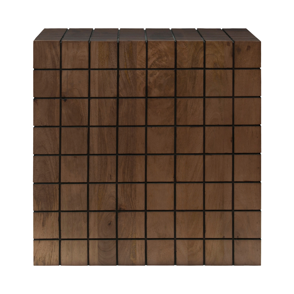 HOLLIS SIDE TABLE DARK BROWN