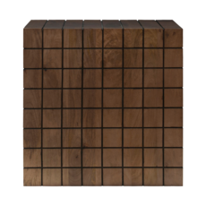 HOLLIS SIDE TABLE DARK BROWN