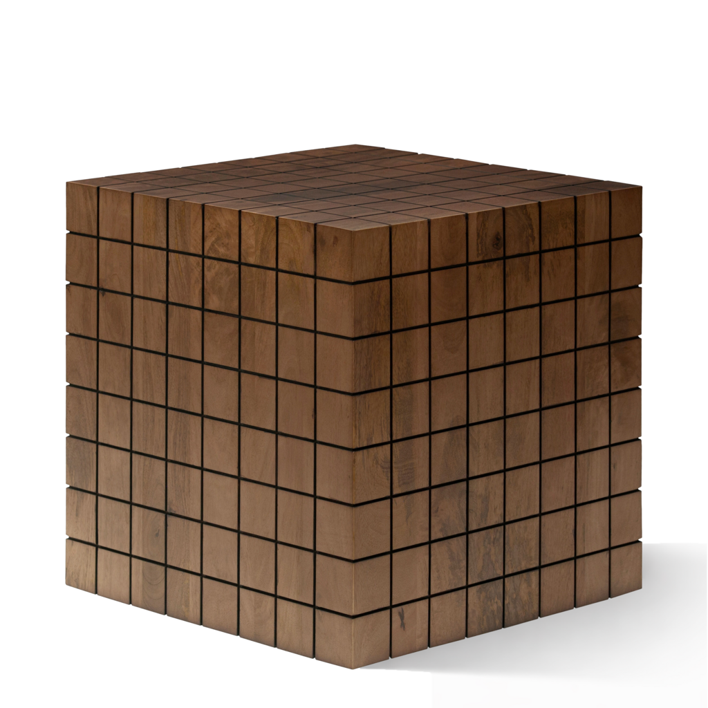 HOLLIS SIDE TABLE DARK BROWN