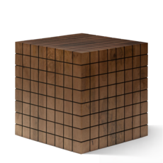 HOLLIS SIDE TABLE DARK BROWN