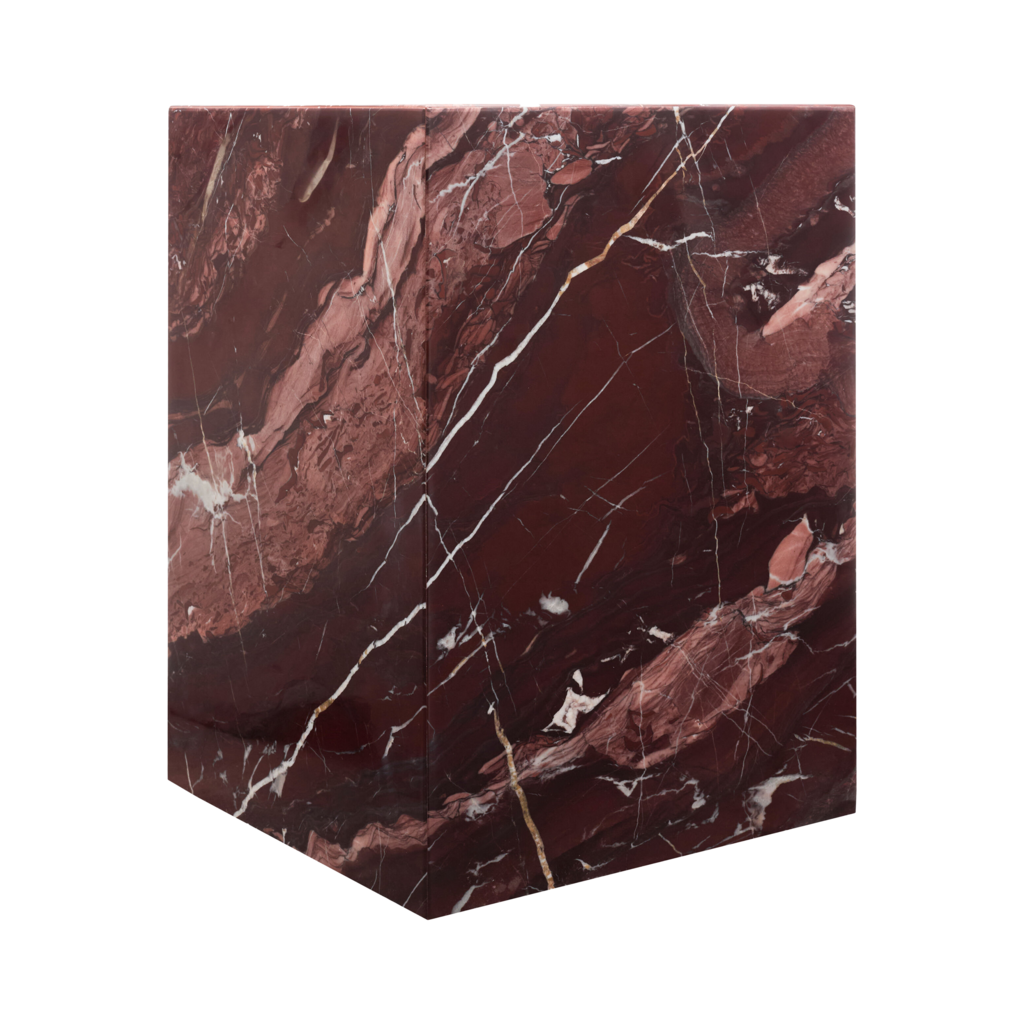 AUREL SIDE TABLE MARBLE RED