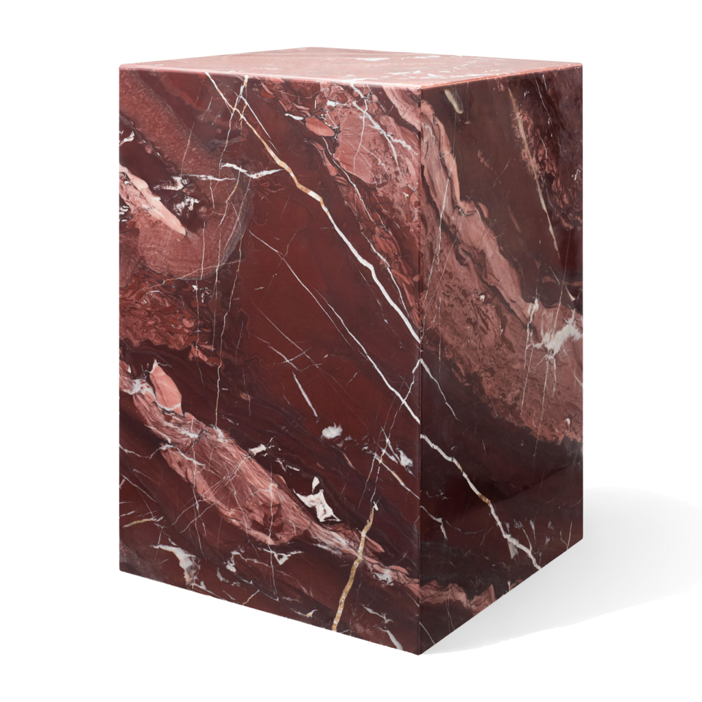 AUREL SIDE TABLE MARBLE RED
