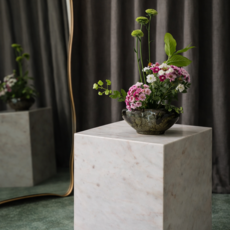 AUREL SIDE TABLE MARBLE WHITE