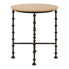 IVER SIDE TABLE ROUND MARBLE