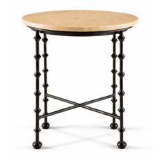 IVER SIDE TABLE ROUND MARBLE
