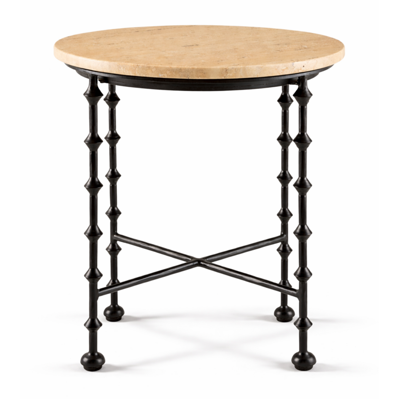 IVER SIDE TABLE ROUND MARBLE