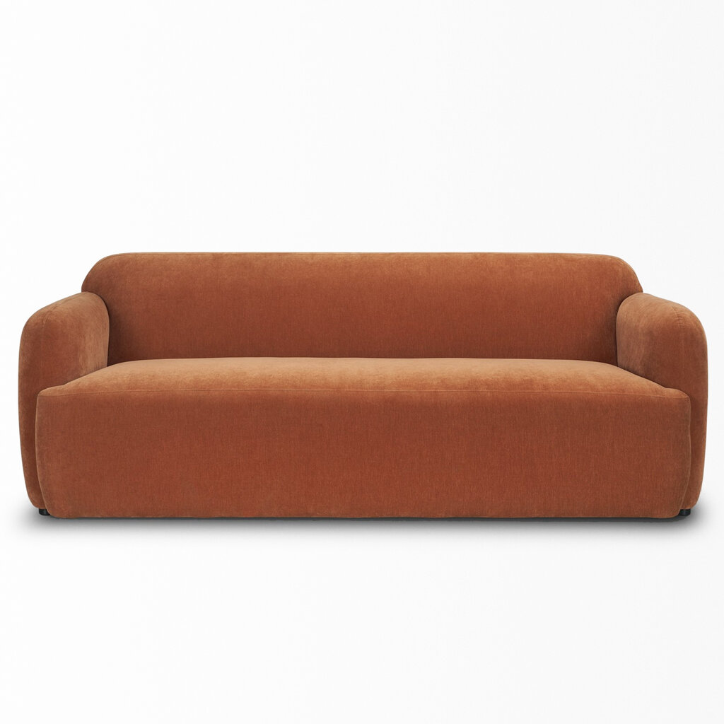 JULIUS SOFA CHENILLE RUST