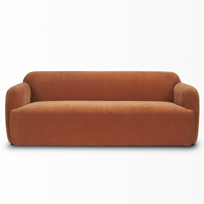 JULIUS SOFA CHENILLE RUST