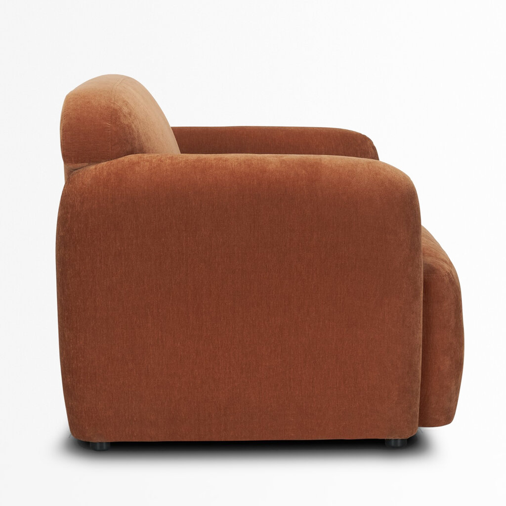 JULIUS ARM CHAIR  RUST