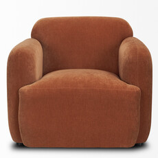 JULIUS ARM CHAIR  RUST