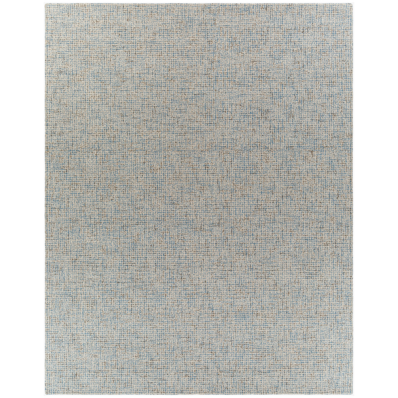 BREEZE WOOL 9' X 13' LIGHT BLUE OATMEAL GREY