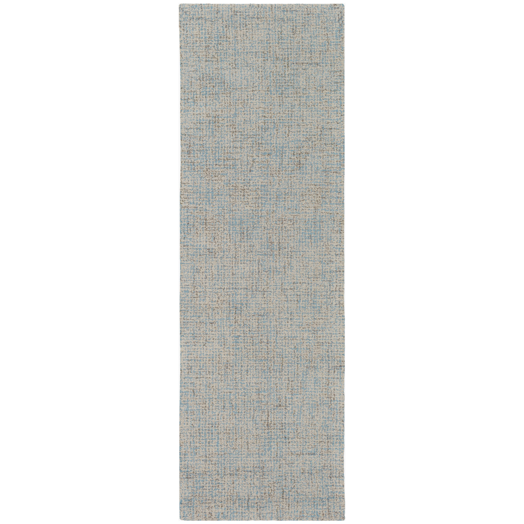 BREEZE WOOL 9' X 13' LIGHT BLUE OATMEAL GREY