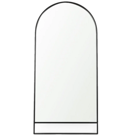 HERA ARCHED MIRROR METAL BLACK