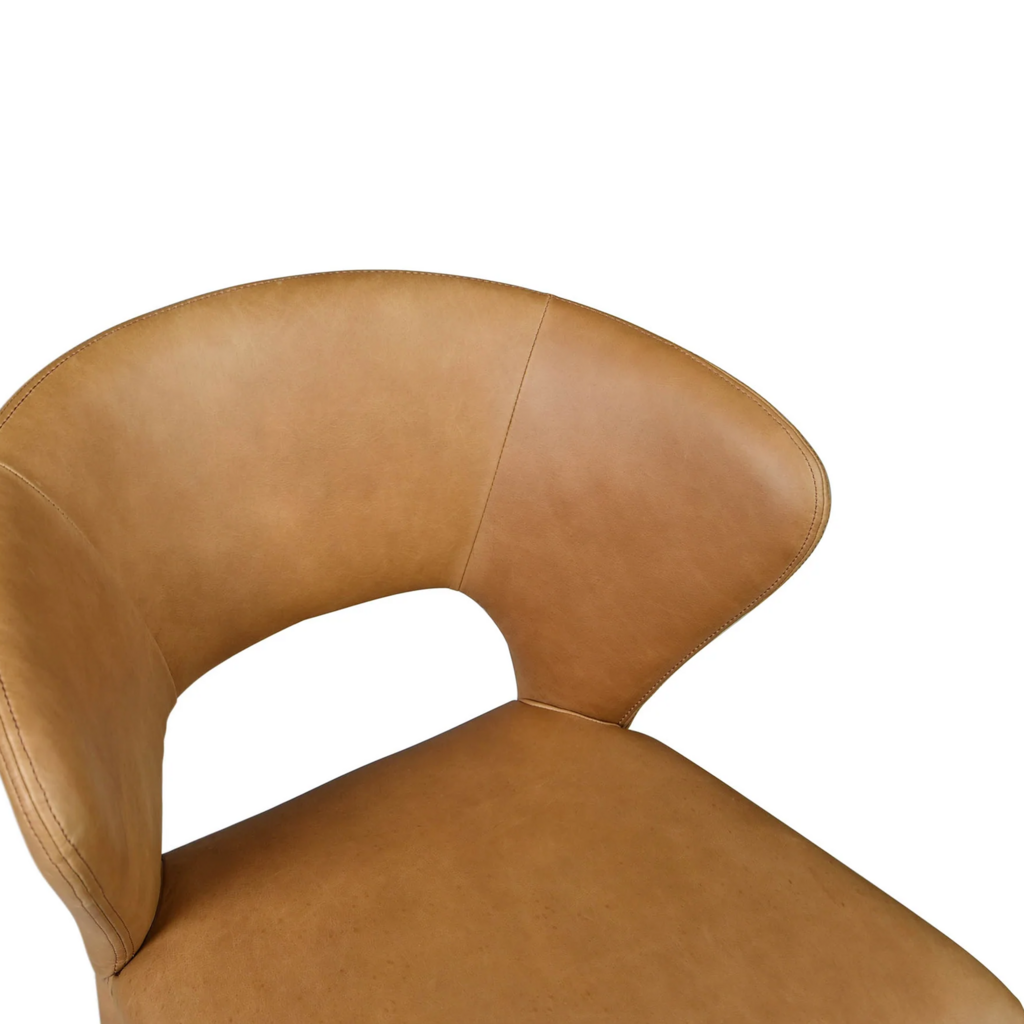 TOLA DINING CHAIR LEATHER COGNAC