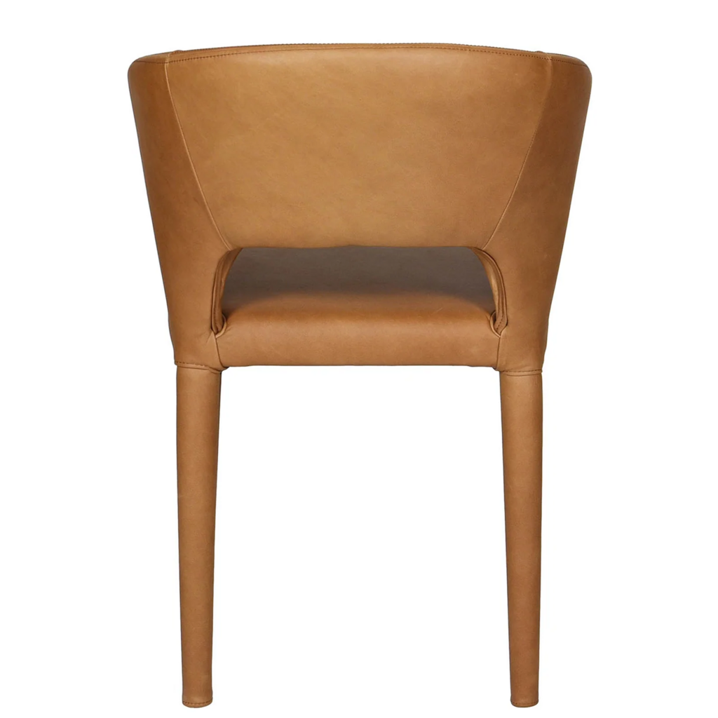 TOLA DINING CHAIR LEATHER COGNAC