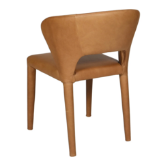 TOLA DINING CHAIR LEATHER COGNAC