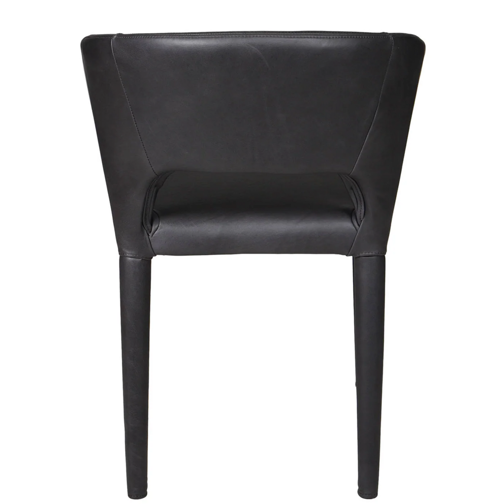 TOLA DINING CHAIR LEATHER BLACK
