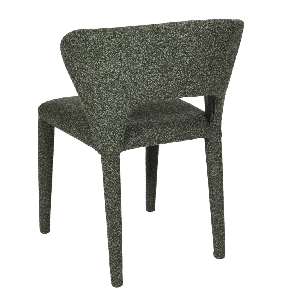 TOLA DINING CHAIR TEXTURAL FABRIC GREEN