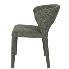 TOLA DINING CHAIR TEXTURAL FABRIC GREEN