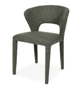 TOLA DINING CHAIR TEXTURAL FABRIC GREEN