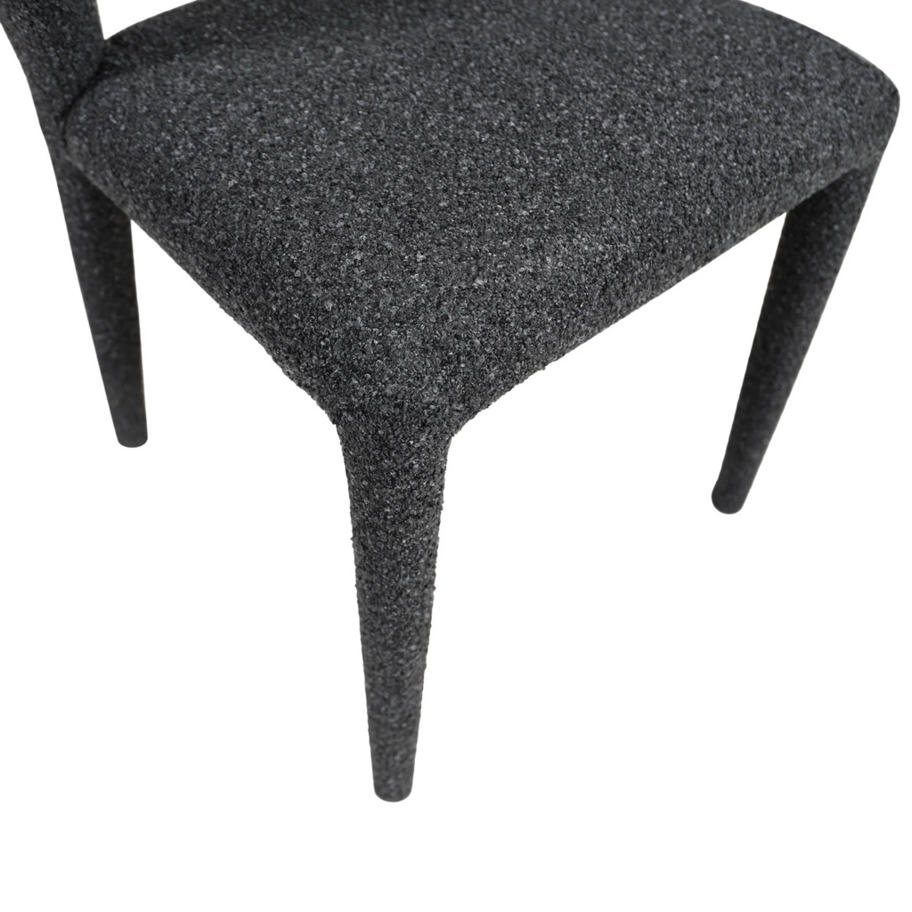 TOLA DINING CHAIR TEXTURAL FABRIC GREY