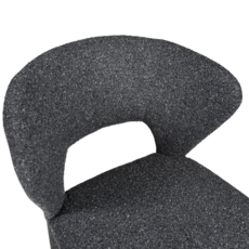 TOLA DINING CHAIR TEXTURAL FABRIC GREY