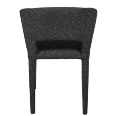 TOLA DINING CHAIR TEXTURAL FABRIC GREY
